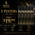 TESTERS - 5 QUANTITY 5ml each